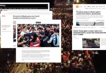 “Revolucioni Flamingo”- Protestat për largimin e Edi Ramës jehonë në mediat ndërkombëtare