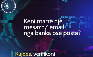 Institucionet paralajmërojnë qytetarët: Kujdes nga SMS dhe email-et mashtruese që imitojnë bankat dhe Postën Shqiptare