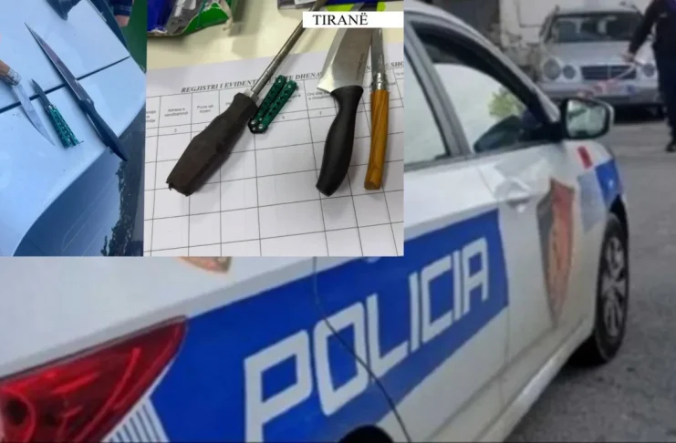 Thika, kaçavida dhe maska/ Policia parandalon përplasjen mes të miturve në Kombinat