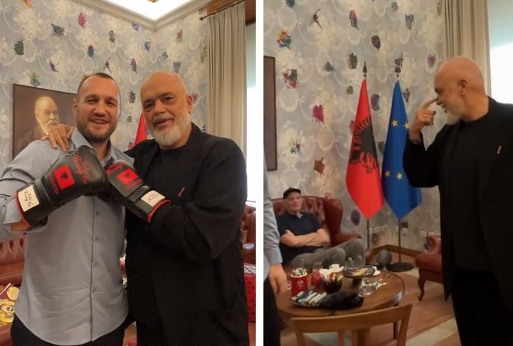 ‘Ju demokratët më keni thyer hundën’/ Rama pret në zyrë boksierin shqiptar: Nelsoni s’njeh humbje
